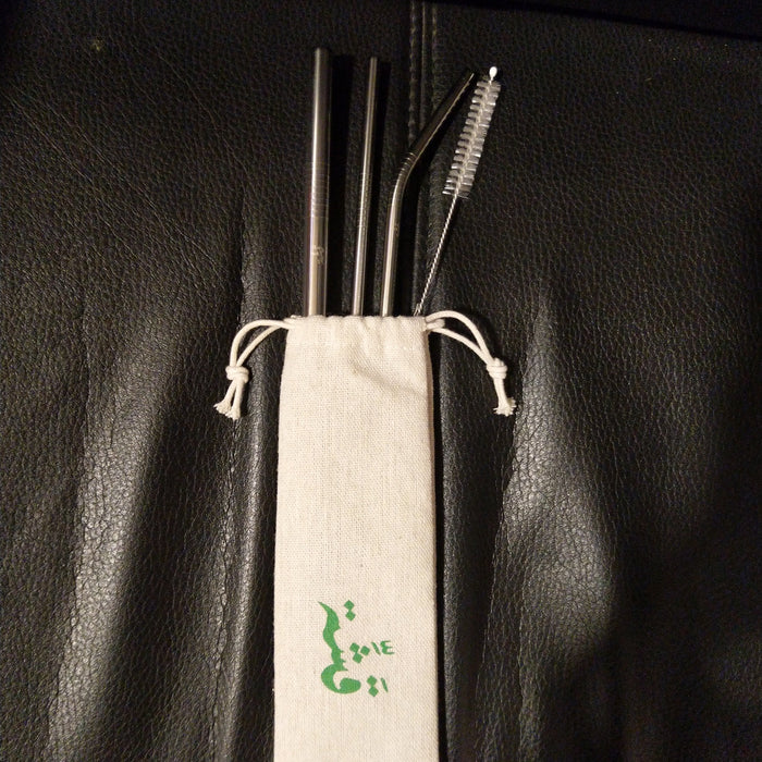 Qasheh Stainless Steel Metal Straws قشة